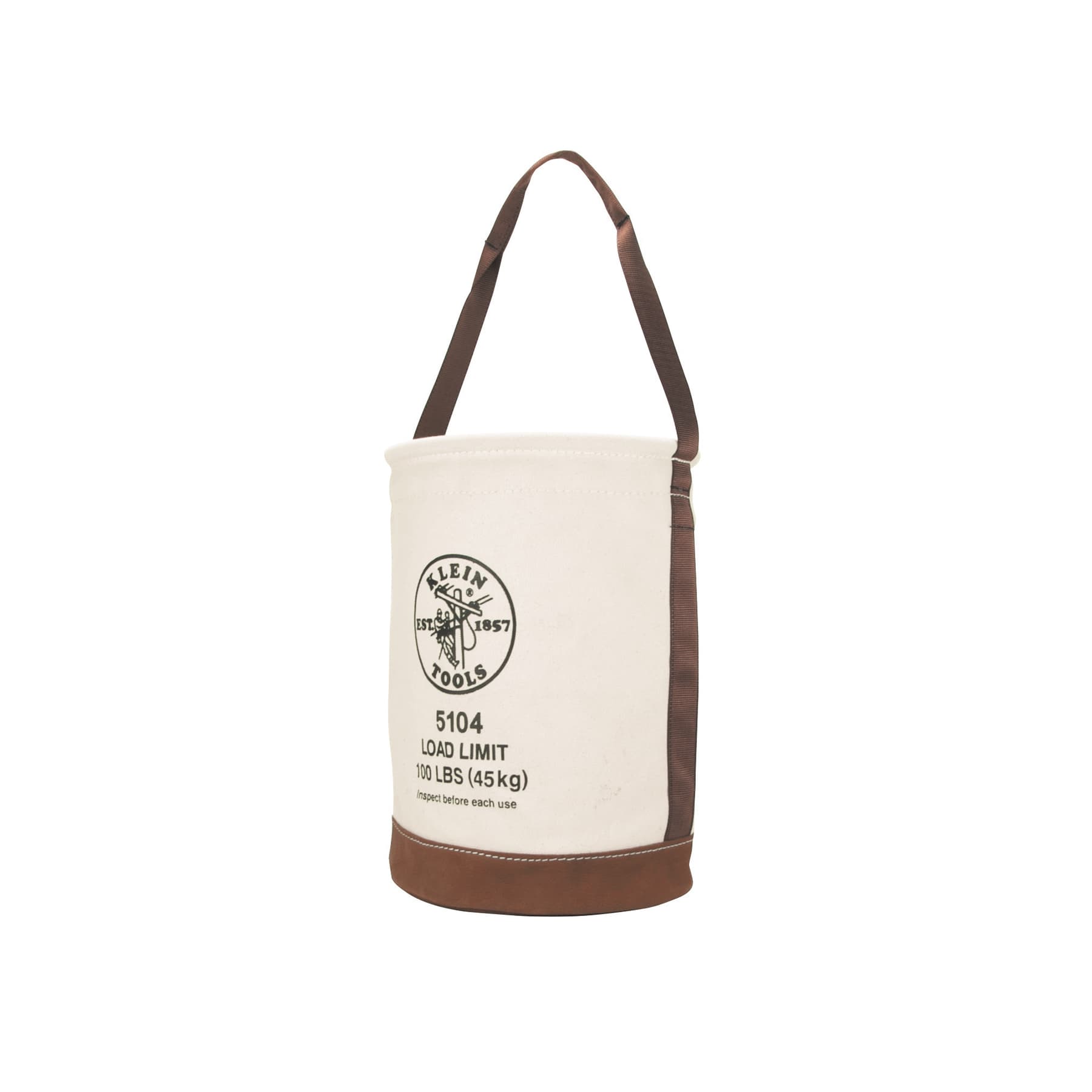 KLEIN TOOLS BUCKET WITH LEATHER BOTTOM