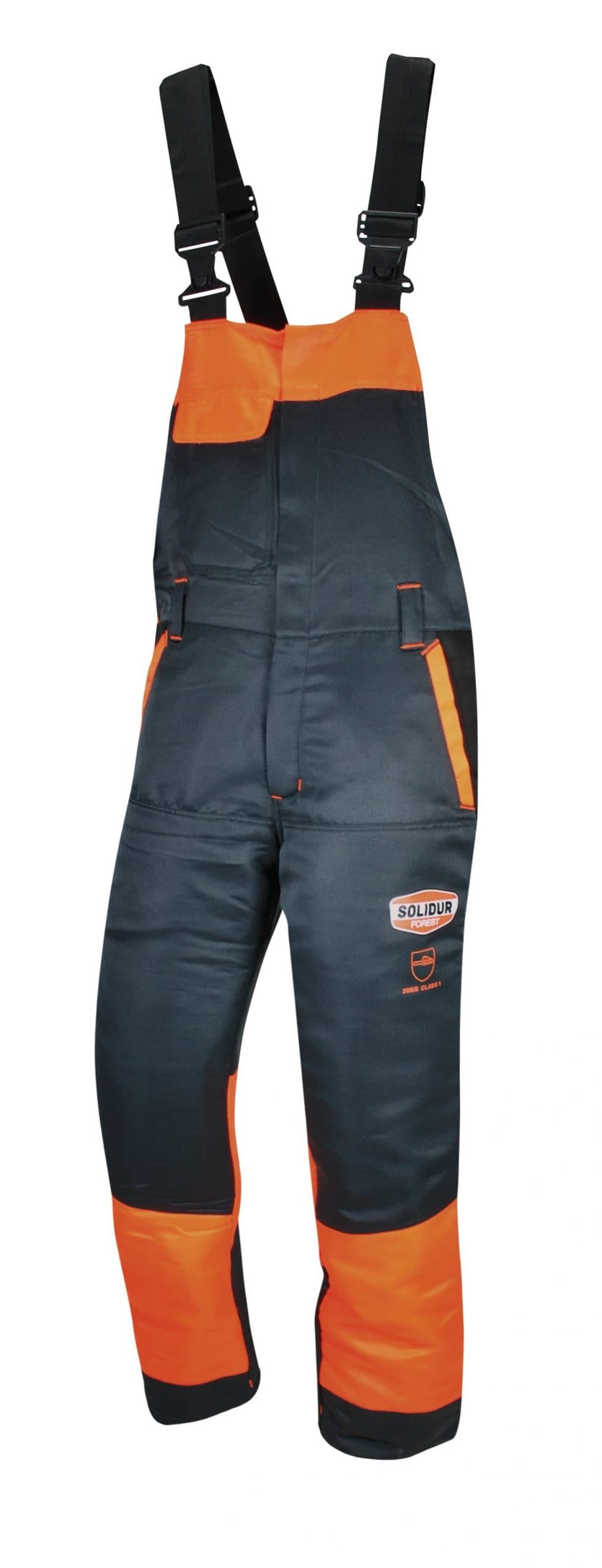 SOLIDUR AUTHENTIC CHAINSAW BIB OVERALLS, CLASS 1