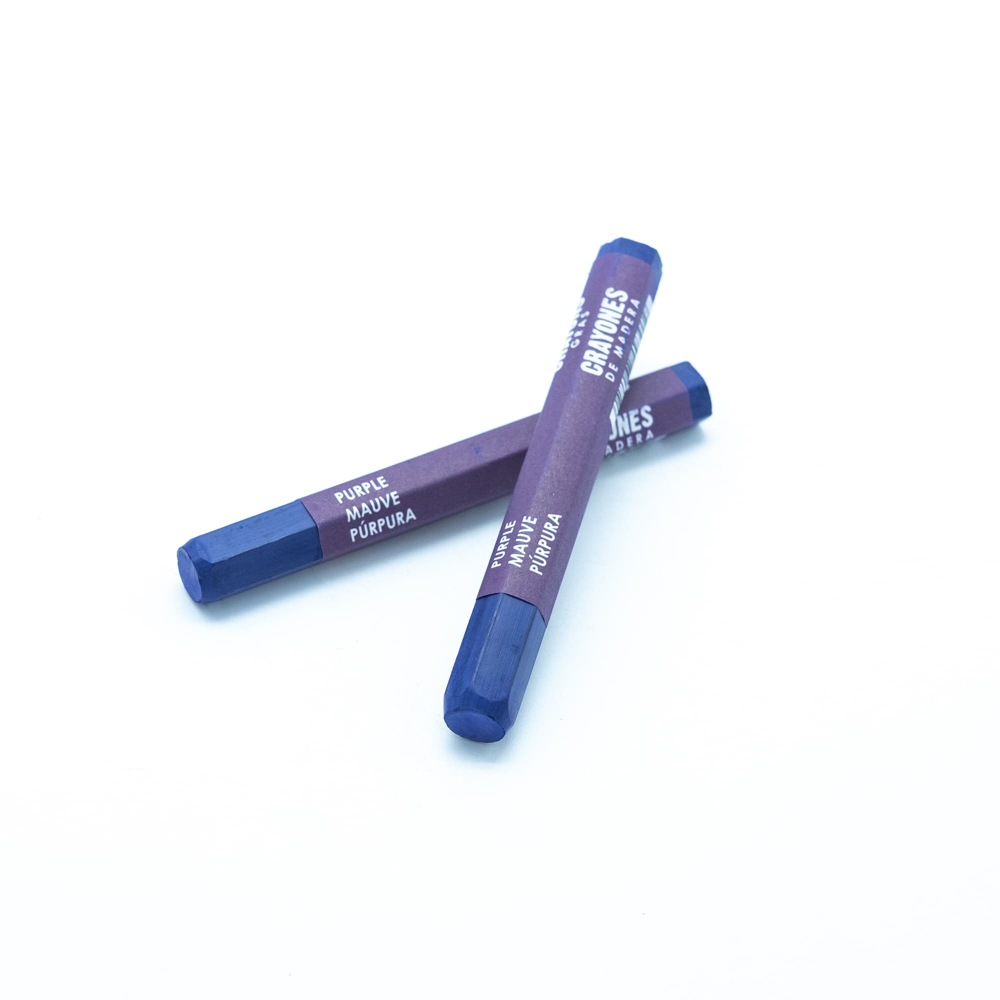 DIXON BOLD WAX CRAYONS, PURPLE - PACK OF 12