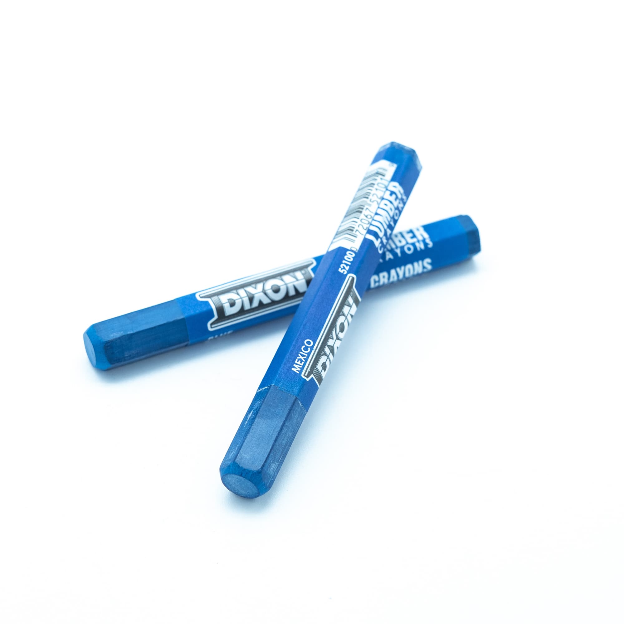 DIXON BOLD WAX CRAYONS, BLUE - PACK OF 12