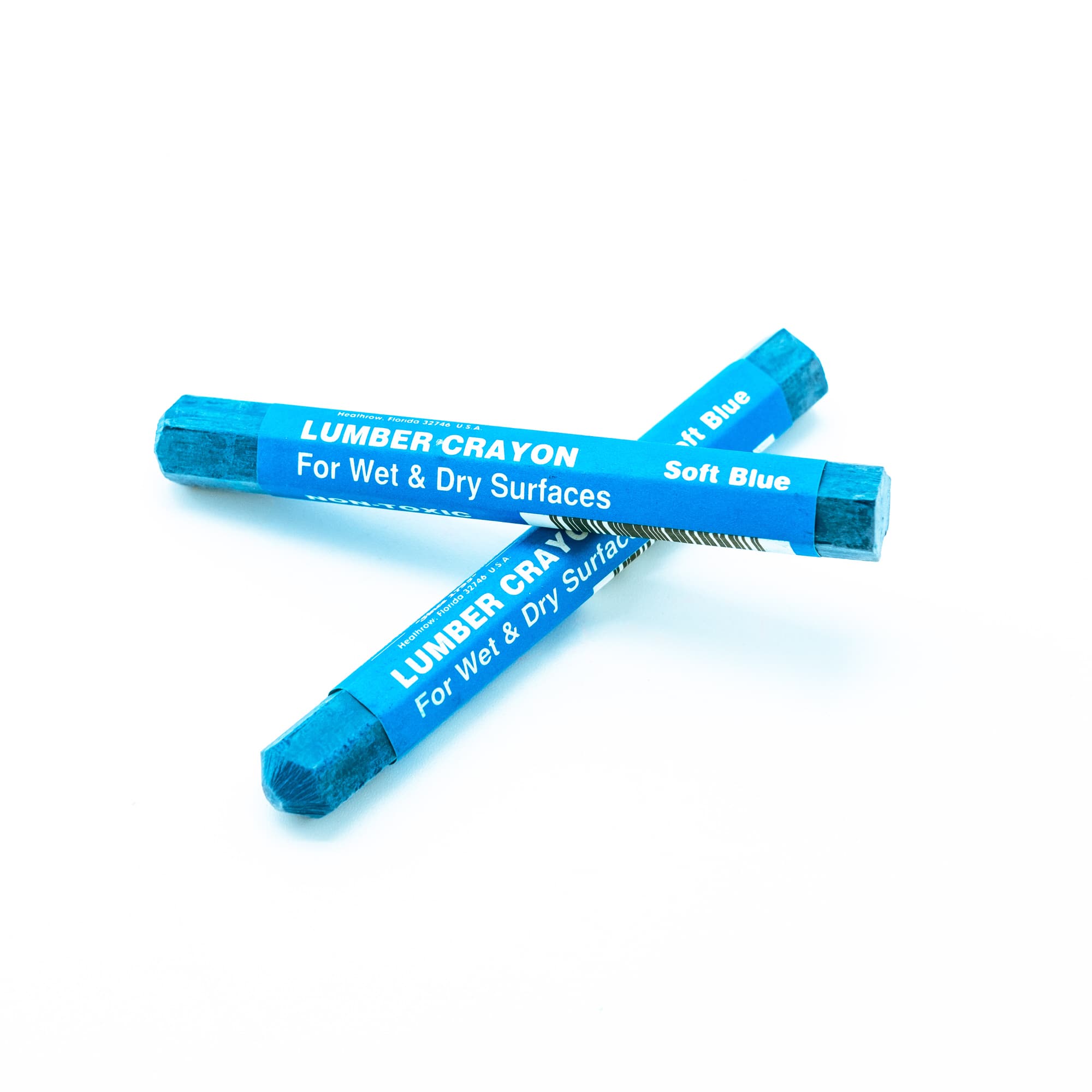 DIXON BOLD WAX CRAYONS, SOFT BLUE - PACK OF 12