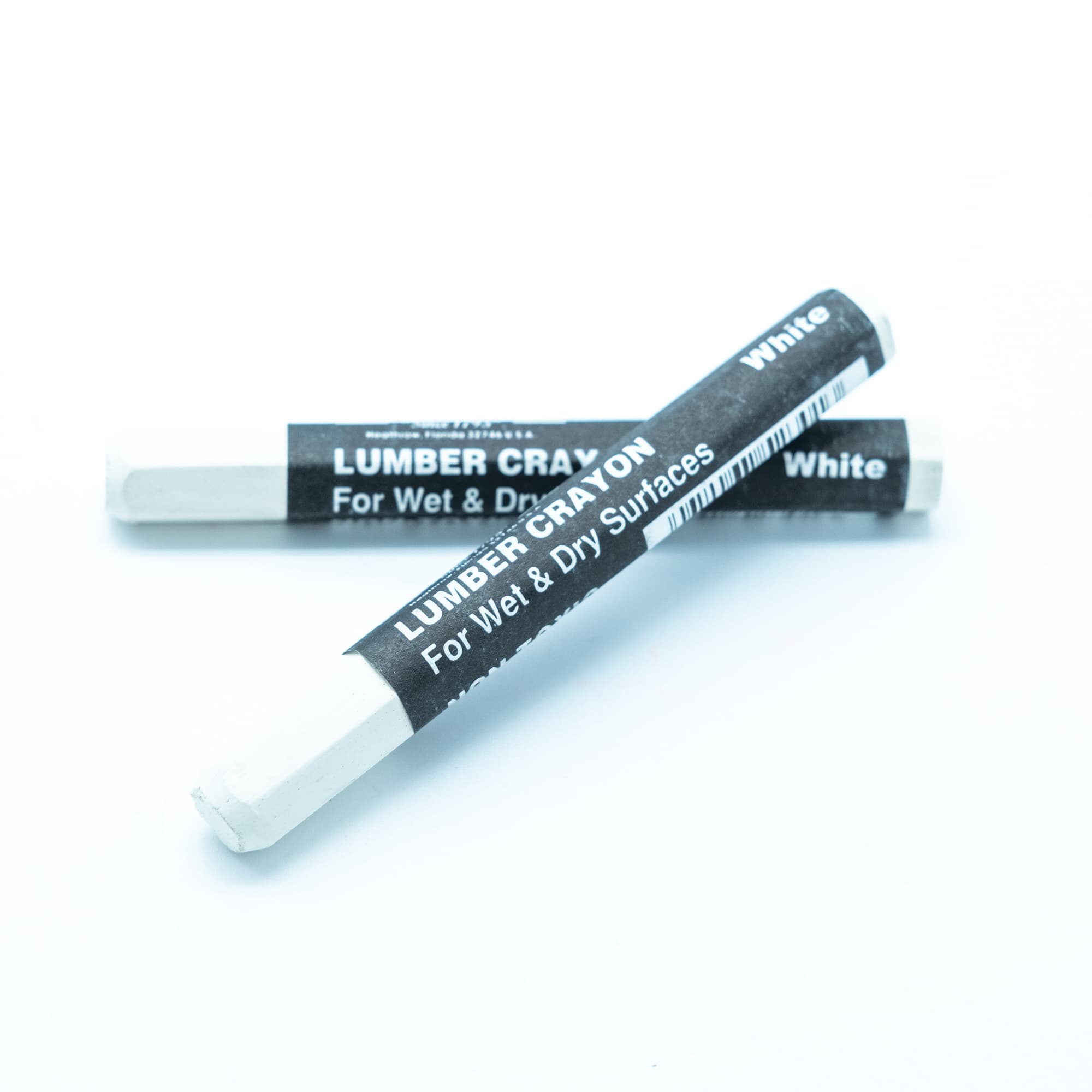 DIXON WAX BOLD CRAYONS, WHITE - PACK OF 12