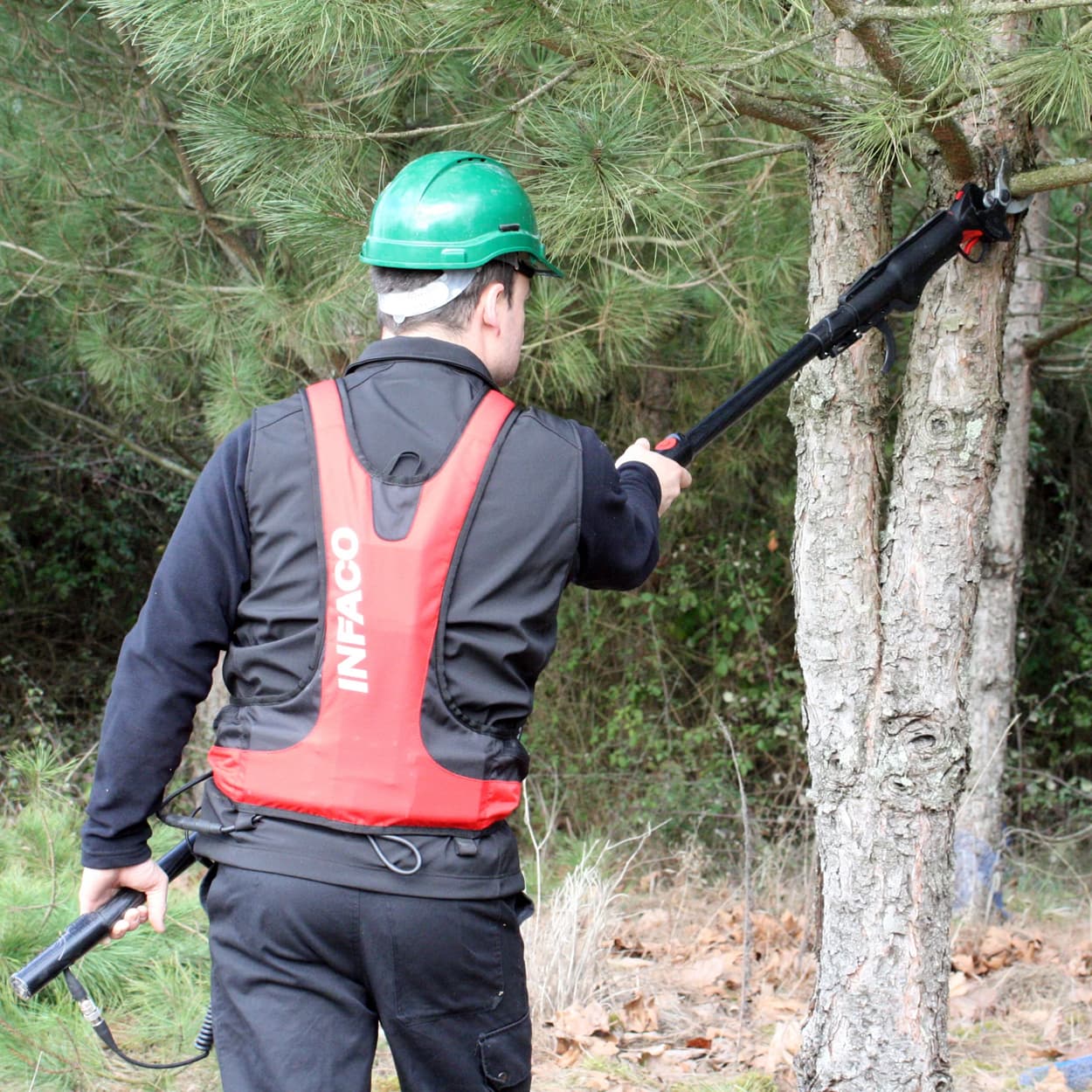 PERCHE TÉLESCOPIQUE EN FIBRE DE CARBONE INFACO POUR F3015