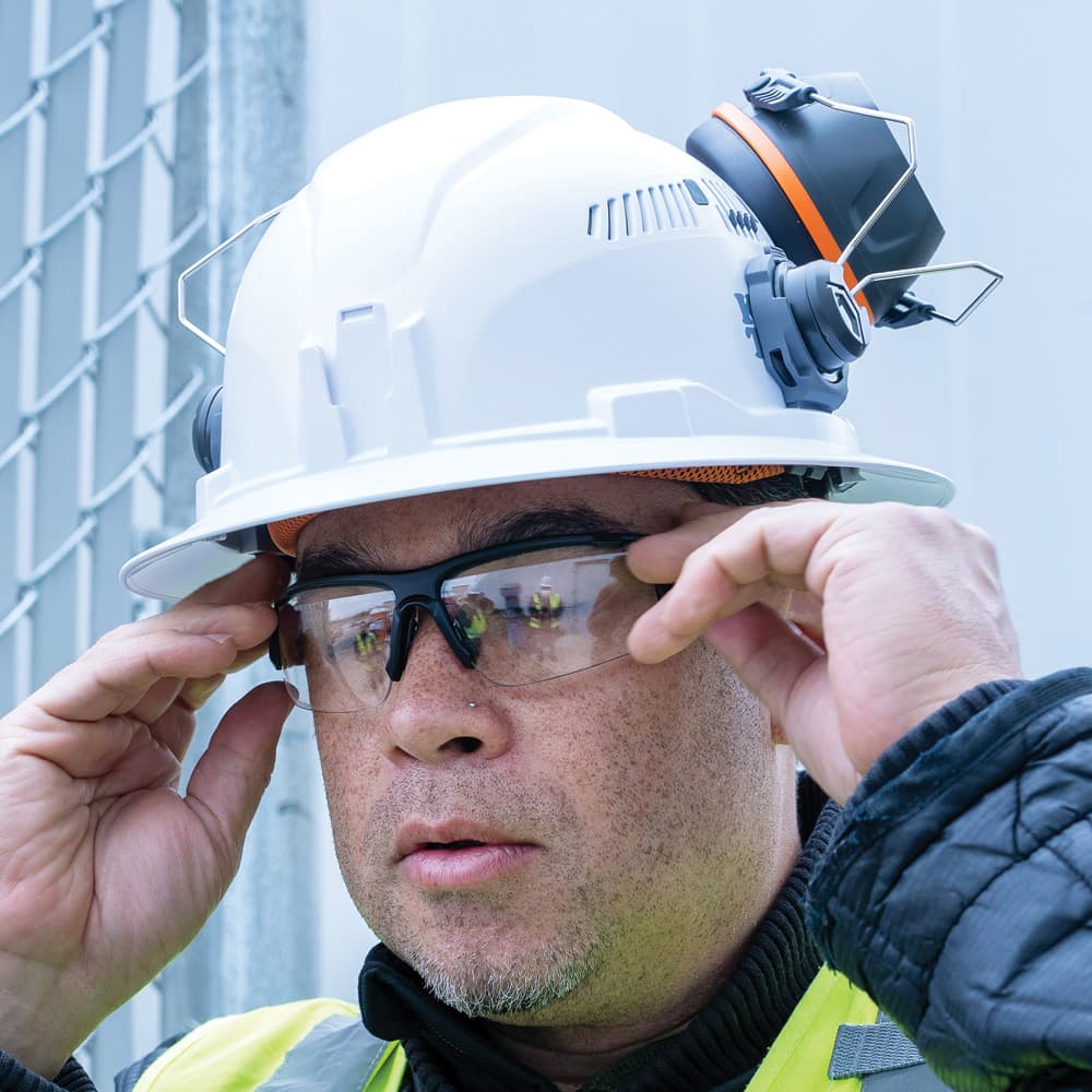 HARD HAT EARMUFFS, FULL BRIM STYLE