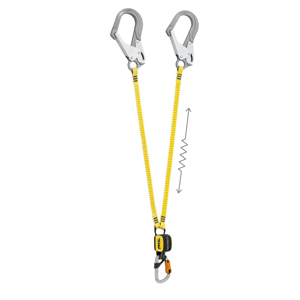 LONGE DOUBLE ABSORBICA-Y MGO DE PETZL, 150 FLEX