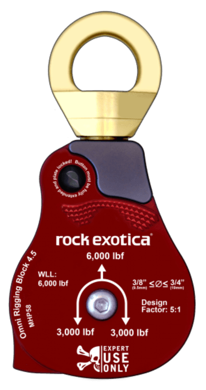 POULIE OMNI-BLOCK - 4,5 3/8-3/4 PO