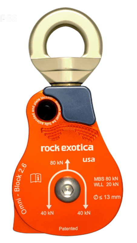 POULIE SIMPLE OMNI-BLOCK - 2,6 PO/40 KN